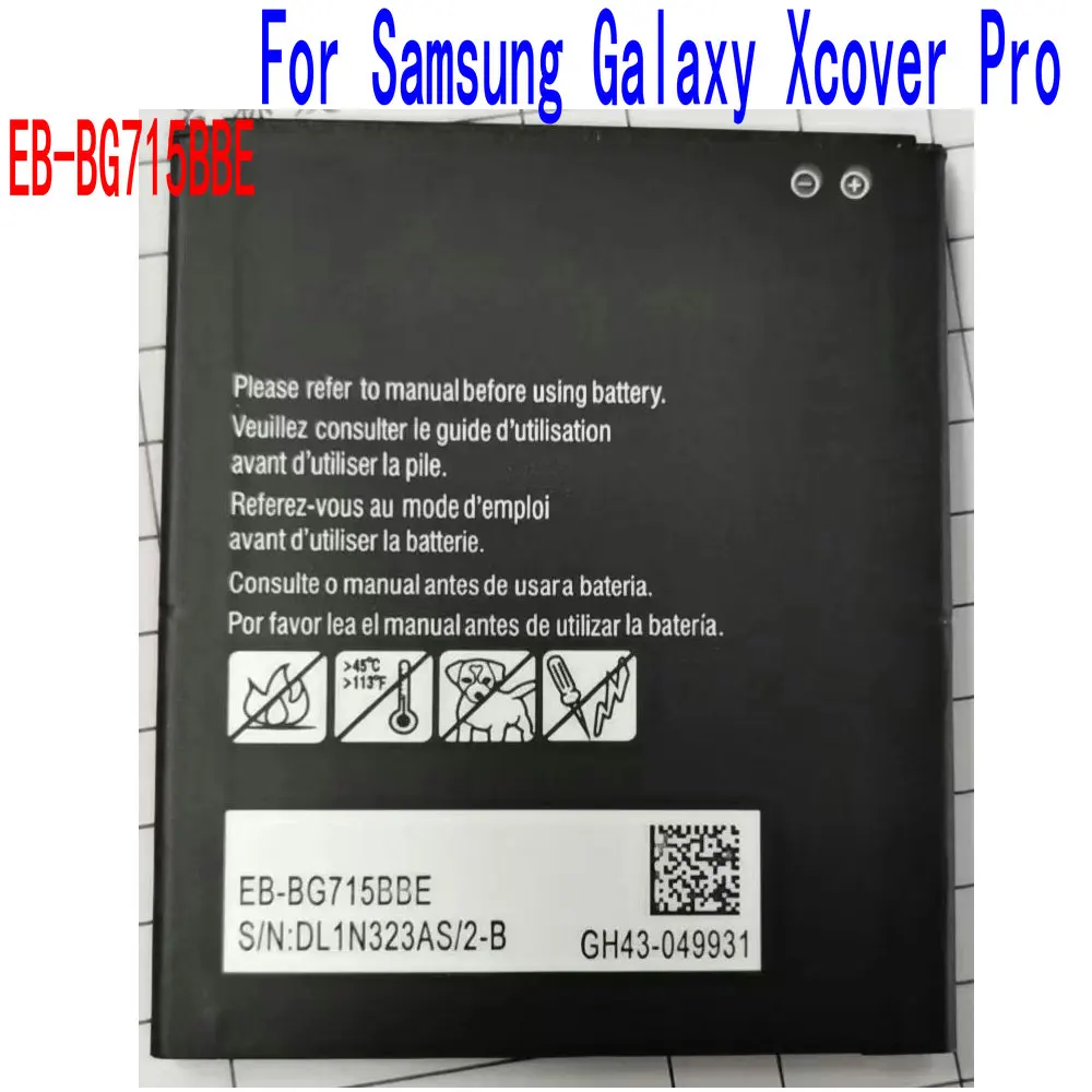 New EB-BG715BBE Rechargeable Battery For Samsung Galaxy Xcover Pro Mobile Phone