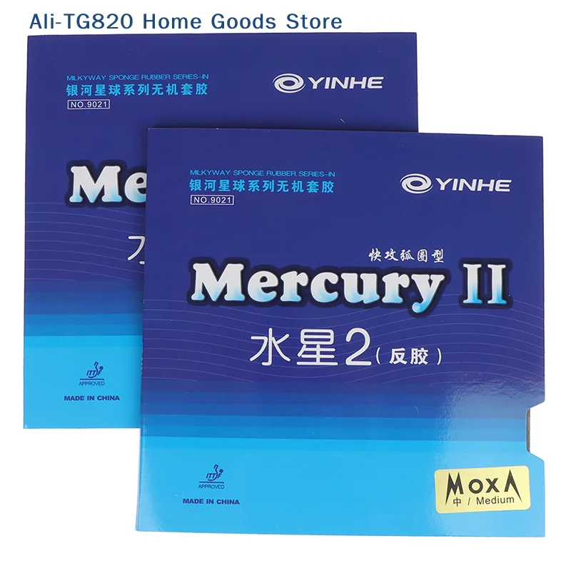 [TG820]MERCURY 2 Table Tennis Rubber Galaxy Pips-In Original YINHE Ping Pong Rubber