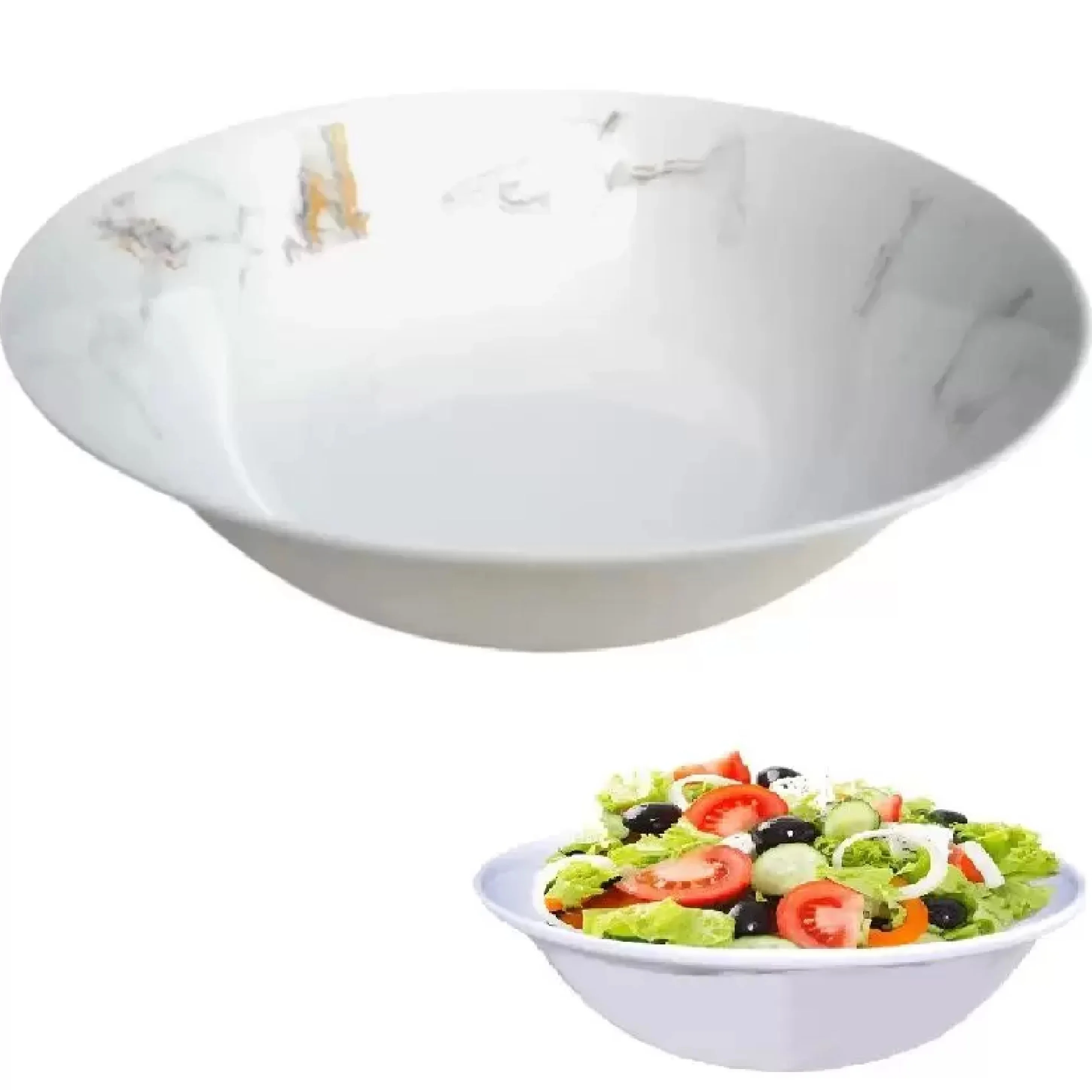 2 Bowl Bowl 1,3 Liters in Melamine Resistant Salad Bowl