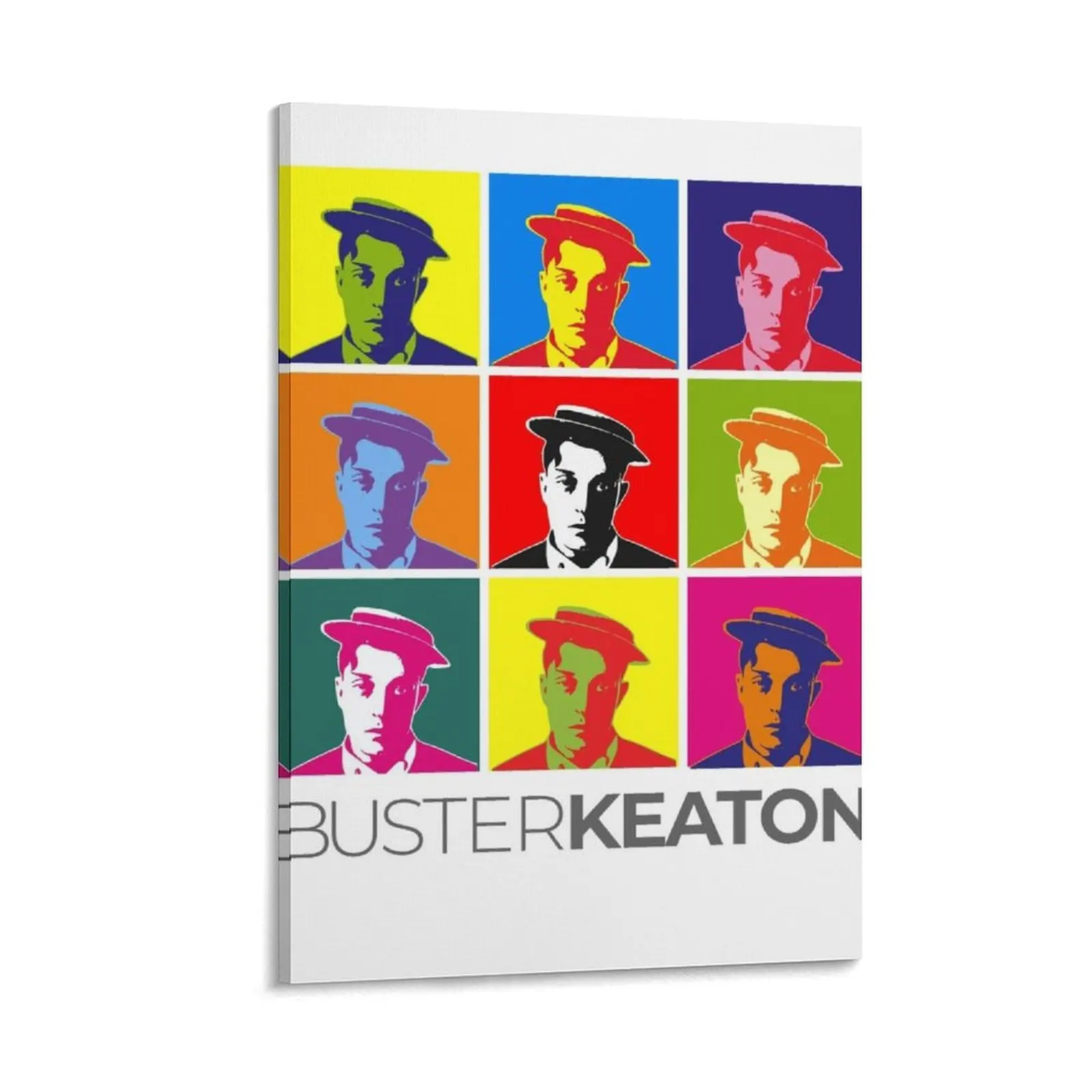 

Buster Keaton pop-art portrait poster Canvas Painting office decoration wall decoration painting Posters on the wall