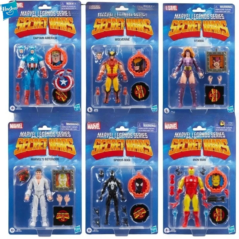 

В НАЛИЧИИ: Коллекционная фигурка Hasbro Marvel Legends Secret Wars: Человек-паук/Капитан Америка/Титания, коллекционная модель, игрушка, подарок.