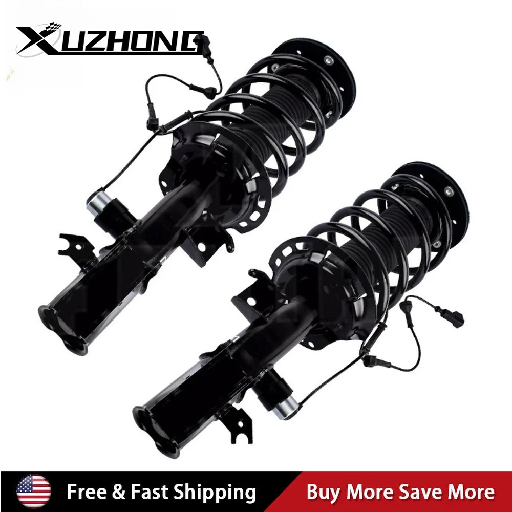 

2X Fit Lincoln MKX 2016-2018 Front Shock Absorbers Struts Spring Assys Electric