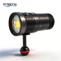 Nitescuba LED Dive Light Video Photography Glare 6000 lumens scuba torch Wide Angle CRI=90 UV Red focus 100 waterproof