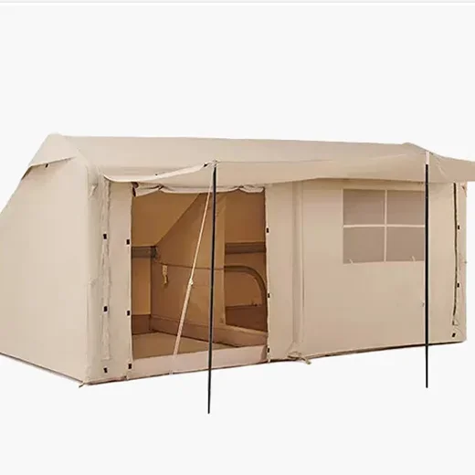 

Waterproof Air Inflatable luxury Cabin House Cotton oxford Tent Camping Outdoor For 5-6 Person Inflatable portable Camping Tent