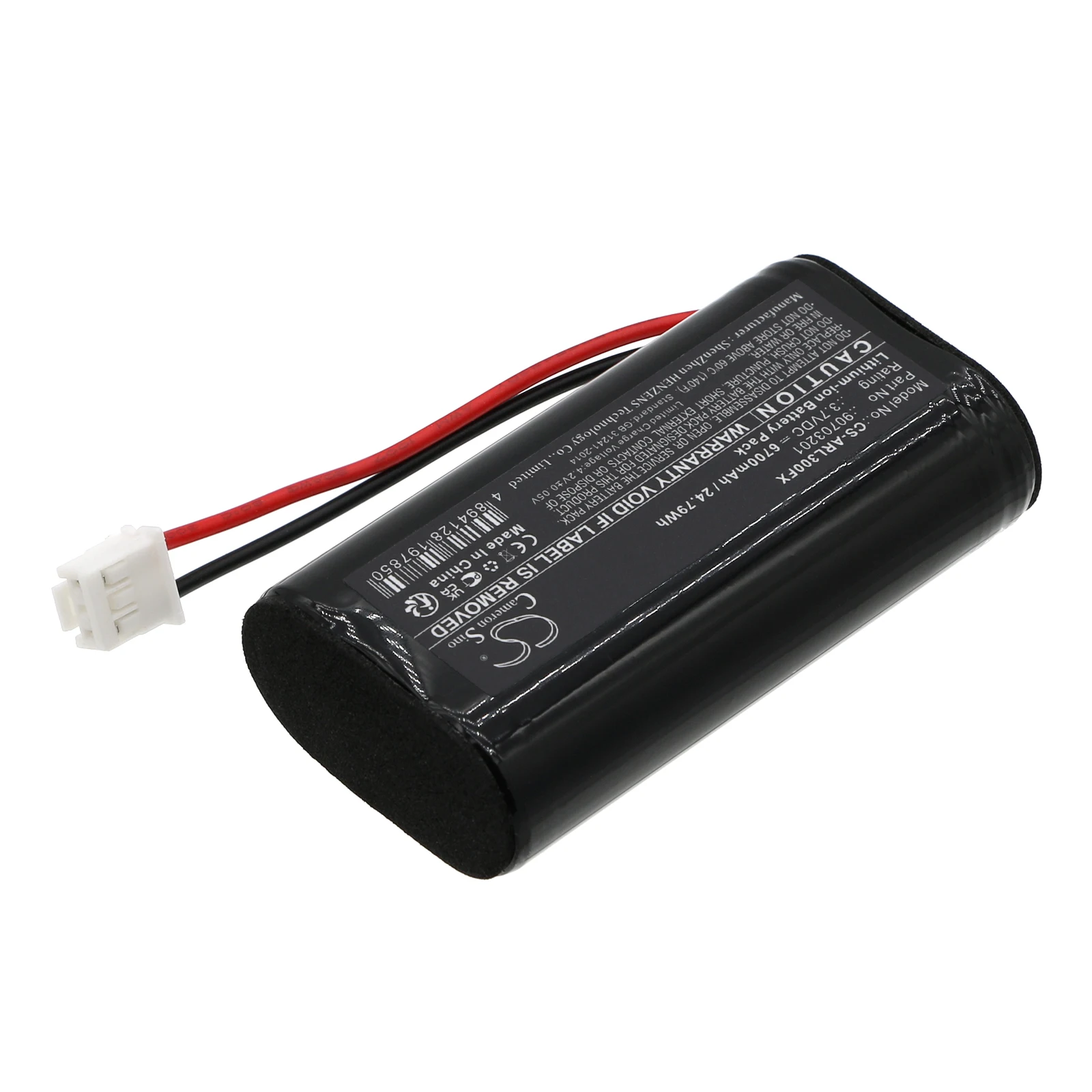 CS Replacement Battery For ADARO Adalit L-3000,Adalit L-3000 Power,IL-300 90703201,L3.60 6700mAh / 24.79Wh Flashlight