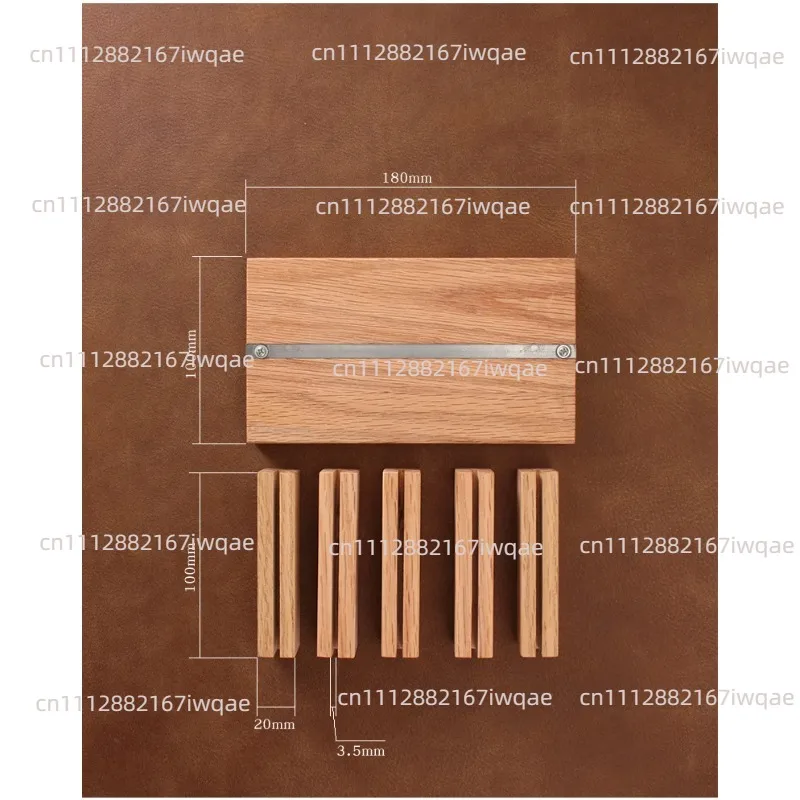 Strong Magnetic, Adjustable Spacing Edge Oil Rack, Red Oak, Handmade DIY Leather Leather Carving Tool, Drying Edge Oil 4878