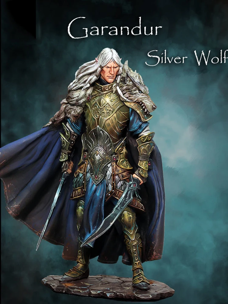 

Unpainted Kit 1/24 80mm SILVER WOLF ancient 80mm figure Historical Resin Figure miniature garage kit