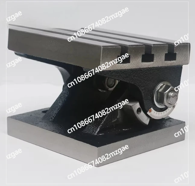 6 Inch Vertical Adjustable Angle Tilt Table, 90 Degree Rotation Precision Milling Drilling Machine Processing Worktable