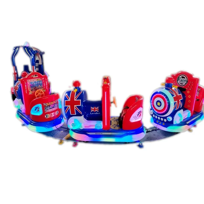 2026 Cheap Indoor Amusement Train Ride for Kids Plastic Tourist Track Rides for Sale in Shopping Centers Kiddy Games for Fun at