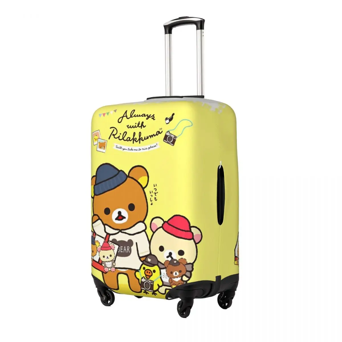 Rilakkuma Cartoon Kofferhülle Flug Praktisches Gepäckzubehör Cruise Trip Protector