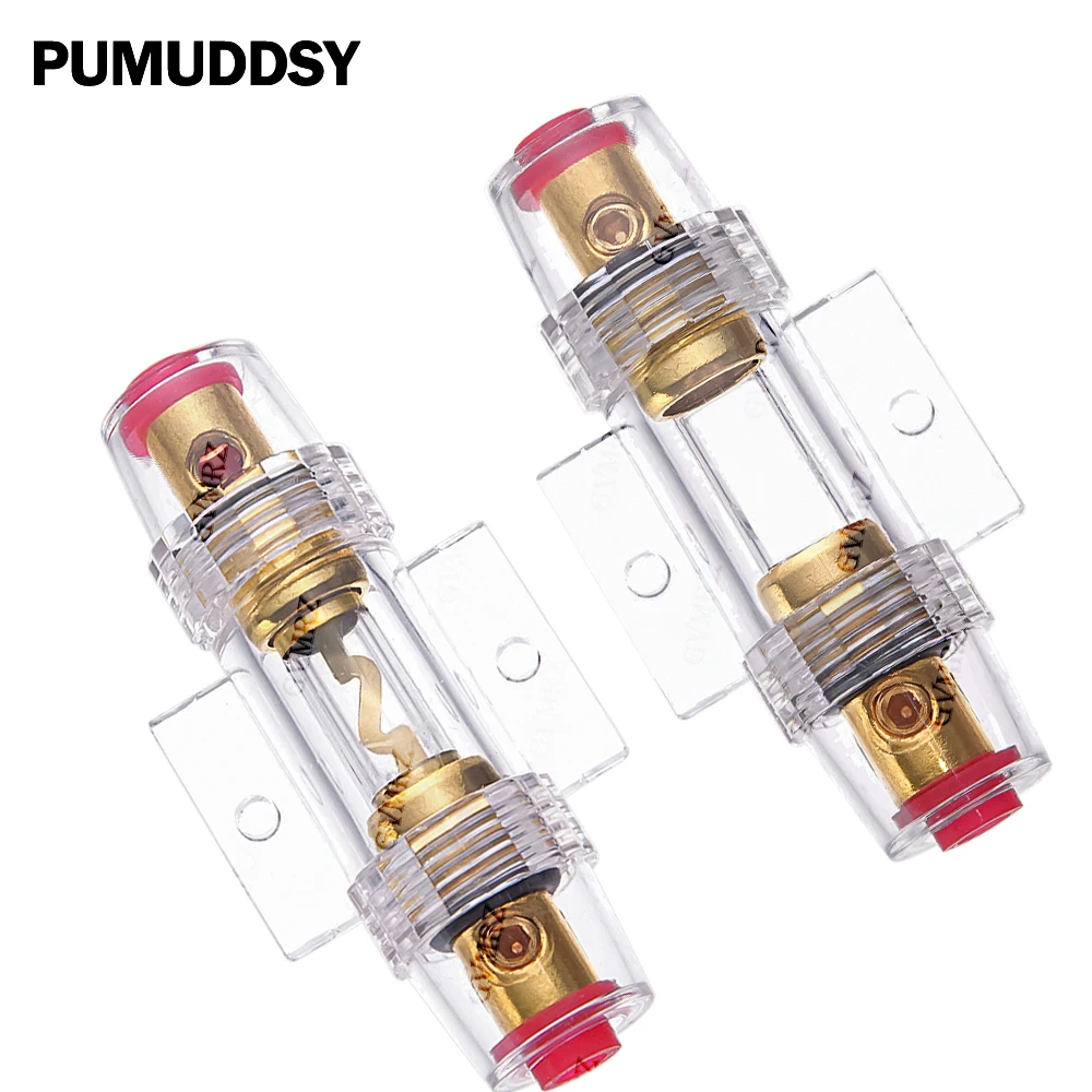 1Set 30A 40A 70A 80A 100A 50A  AGU 10x38MM Fuse & Holder Car Audio Refit Fuse Holder Car Stereo Audio Circuit Breaker Inline