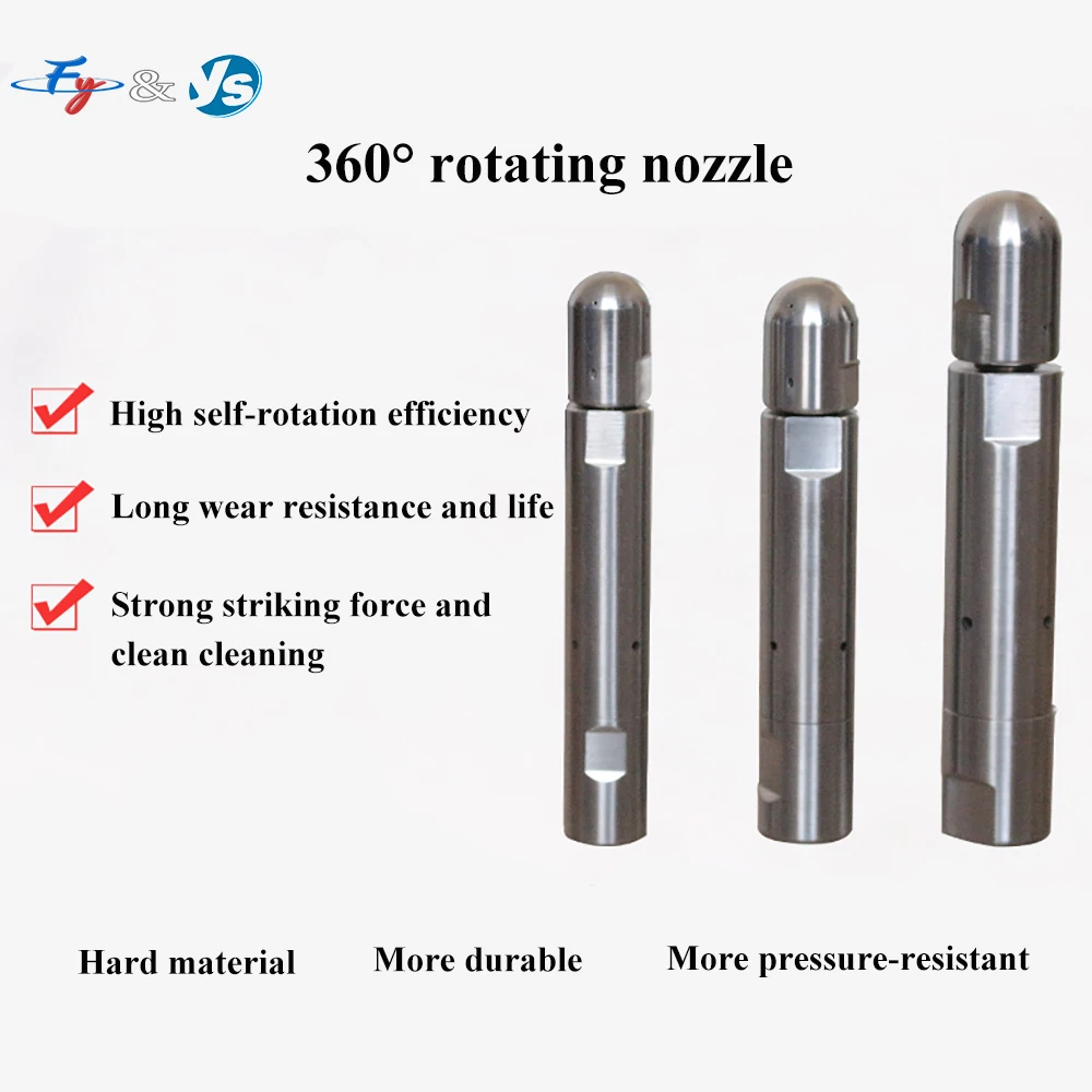 1500bar Ultra-high Pressure Tube Cleaning Nozzle,Boiler Heat Exchanger Pipe Cleaning Nozzle,Blocked Tube Bundle Cleaning Tool