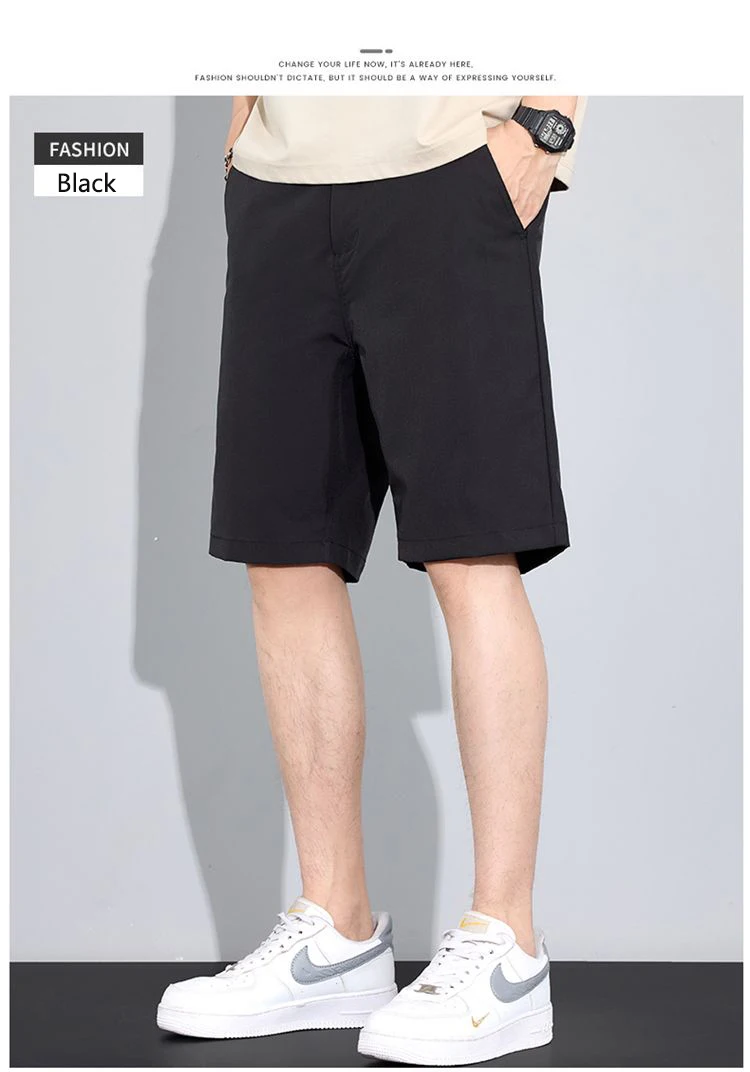 2026 Marken-Kleidung Shorts für Herren im Sommer Dünne Gerade Geschnittene Lässige Fünf-Viertel-Hosen Herren Lose Eisseiden-Sportshorts – Detail 14