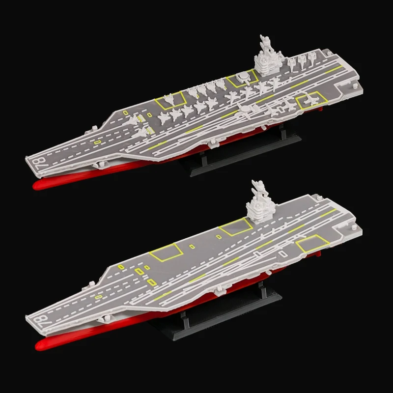 

1PC 1/2000 Scale Ford CVN-78 Aircraft Carrier Model 3D Printed Warship no/with Shipboard Aircrafts for Diorama Decor Gift Giving
