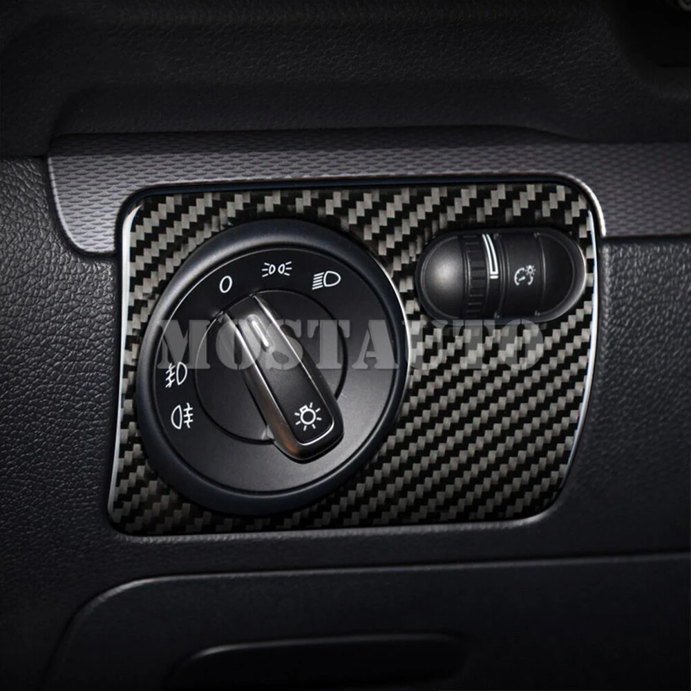 For Volkswagen VW Golf 6 MK6 GTI Soft Carbon Fiber Interior Accessories Kit Cover Trim 2008-2012 13pcs Interior Whole Kit