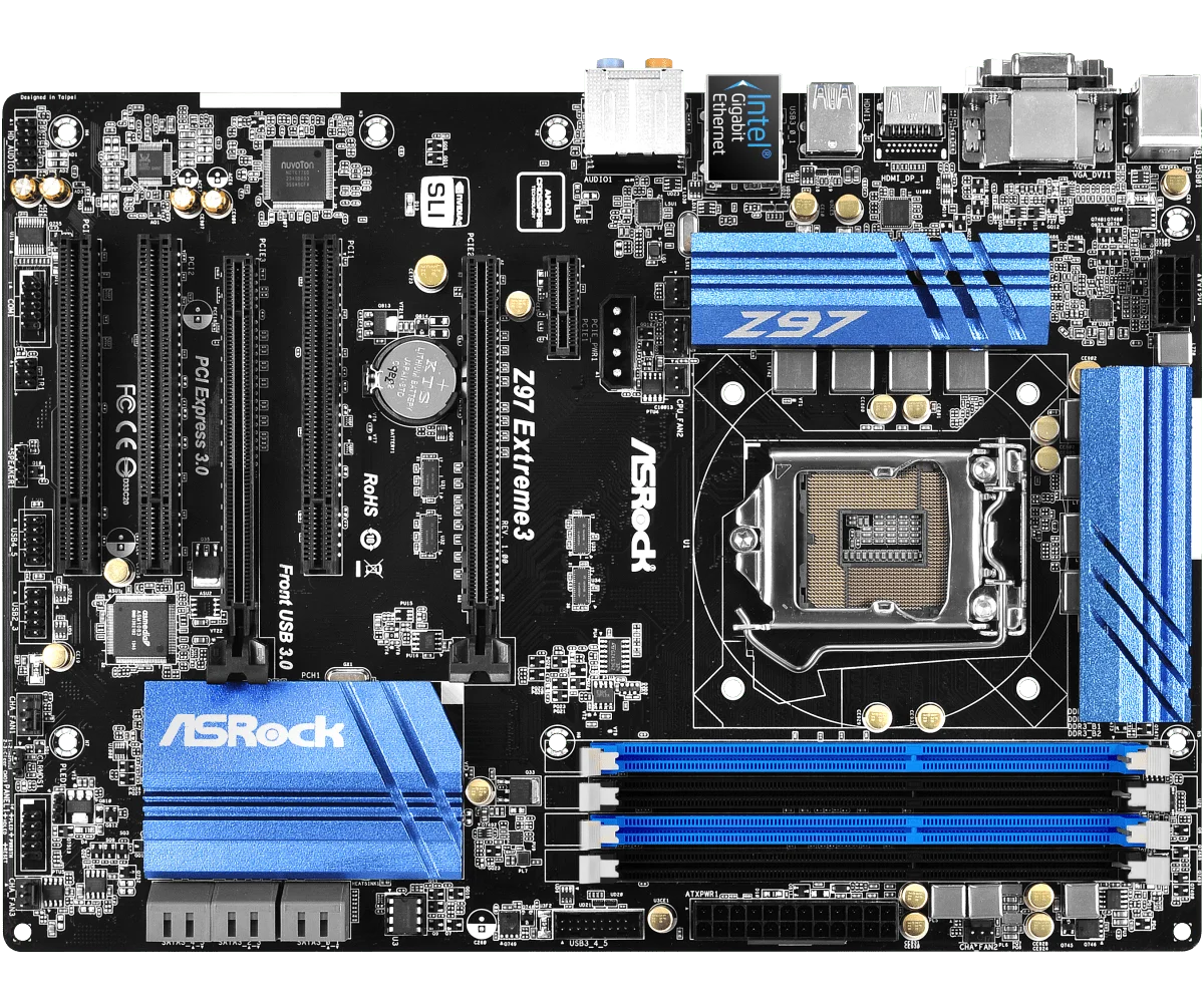 ASRock Z97 EXTREME3  Motherboard LGA 1150 Intel Z97 DDR3 32GB  support i7-4790 i7-4770T i5-4430 i3-4340 i3-4130 cpu M.2_SSD