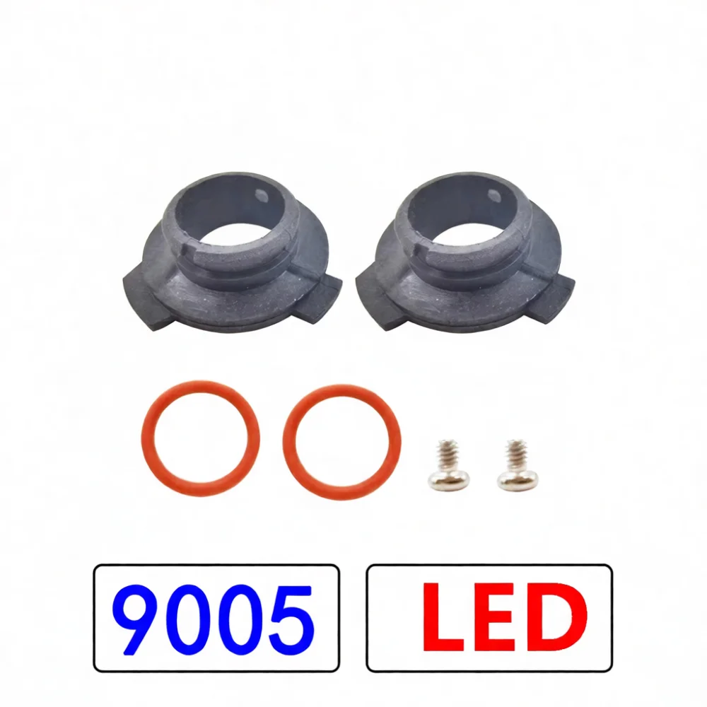 LED Headlight Retrofit Adapter Holder Socket For H1 H3 H4 H7 H11 H13 9007 9005 9006 Durable Black Bulb Retainer Connector