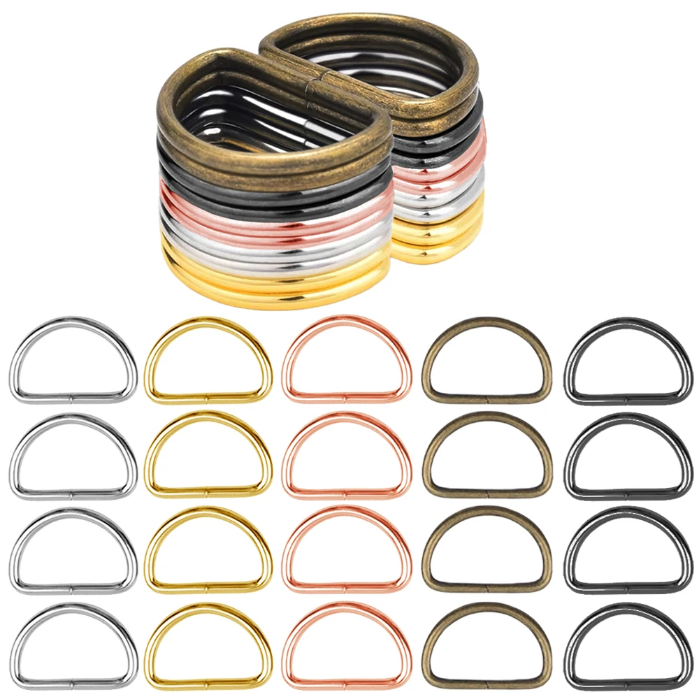 35/70pcs D-shaped metal ring alloy multi-functional buckle,suitable for DIY crafts,webbing,pet collars,keychains,bag accessories