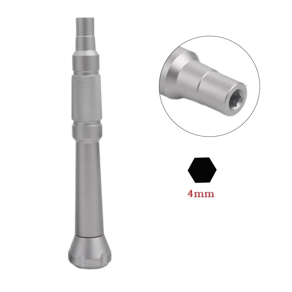 Brand New Excellent Service Life Screwdriver Handle For 4mm Hex Bits Magnetized Base 106mm Aluminum Alloy Ergonomic