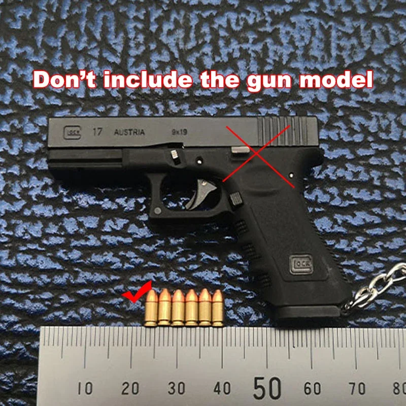 1Set Miniature Model 1:3 Glock G17 Accessories Bullet Alloy  Mini Toy Gun Model Parts tools (No gun)