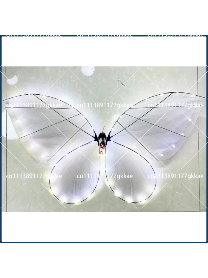 LED RC Butterfly Drone Flying Bionic Insect Toy with Colorful Wings for Wedding Proposal Birthday Party Decor