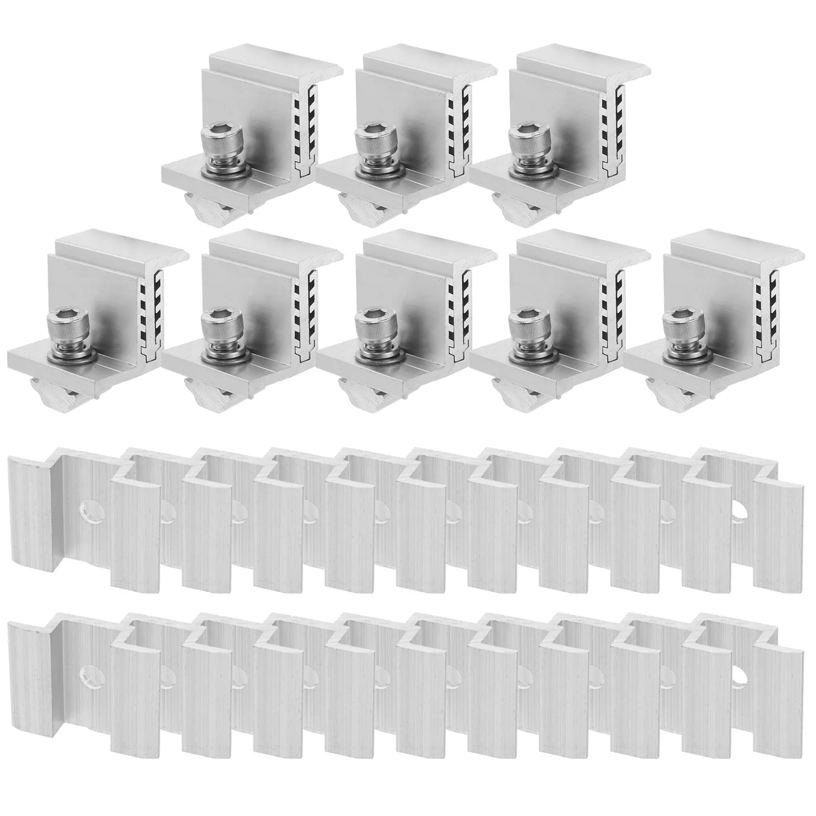 1 set Panel Solar Mounting Halloween Christmas New Year Solar Panel Bracket Set Solar Panel Mount Brackets Aluminum