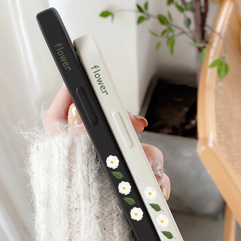 جراب هاتف لهاتف Vivo Y20 Y19 Y16 Y04 Y02 Y02S Y21 Y21S Y21T Y21A Y22 2022 Y22S Y12S Y20I غطاء سيليكون بنمط زهرة الموضة