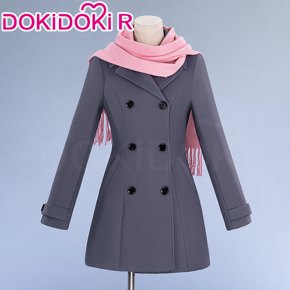 【Jan. Limited 5% OFF】Iki Hiyori Cosplay Custome Anime Noragami DokiDoki-R Women Coat Costume Hiyori Cosplay Scarf Winter Wear