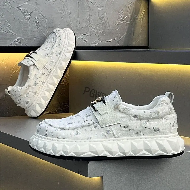 Autumn Men Casual Shoes Fashion Solid Colour Anti Skid Sports Canvas Sneakers Flat Sole Comfortable Breathable Mesh Footwear Man