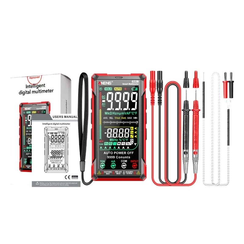 

Digital Meter 9999Counts Live-Wire NCV- Duty Cycle Multimeter Detector- Tester