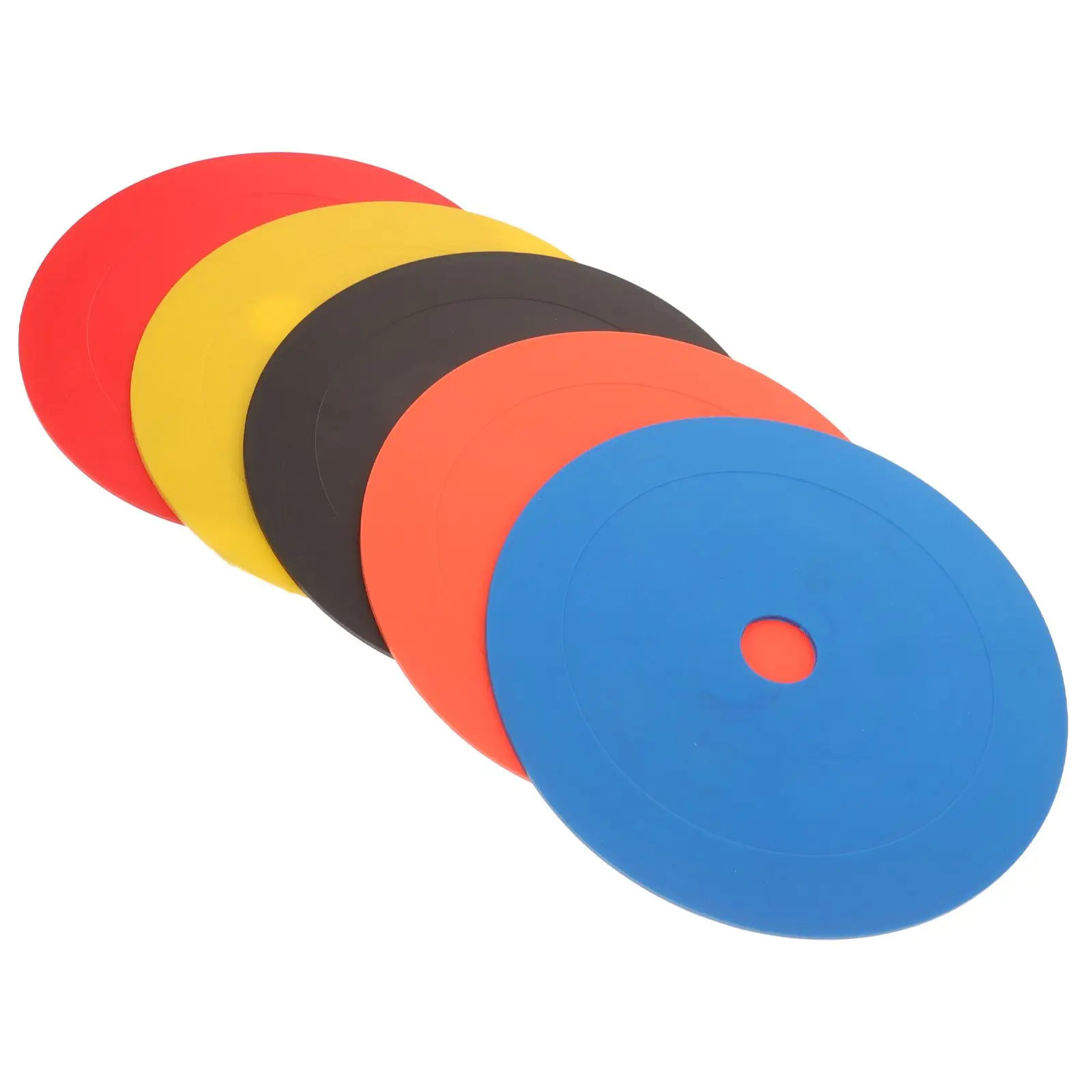 

5 Pcs Sign Plates Bright Color Round Shape for Soccer Football Training Equipment Sports Markers Pad Accessories
