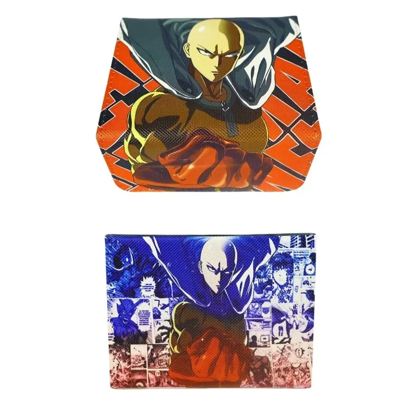 Ein Punch-Man Saitama selbst gemachte magnetische Attraktion Leder karte Aufbewahrung sbox Anime Klassiker Spieles ammlung Karten Spielzeug Geschenk