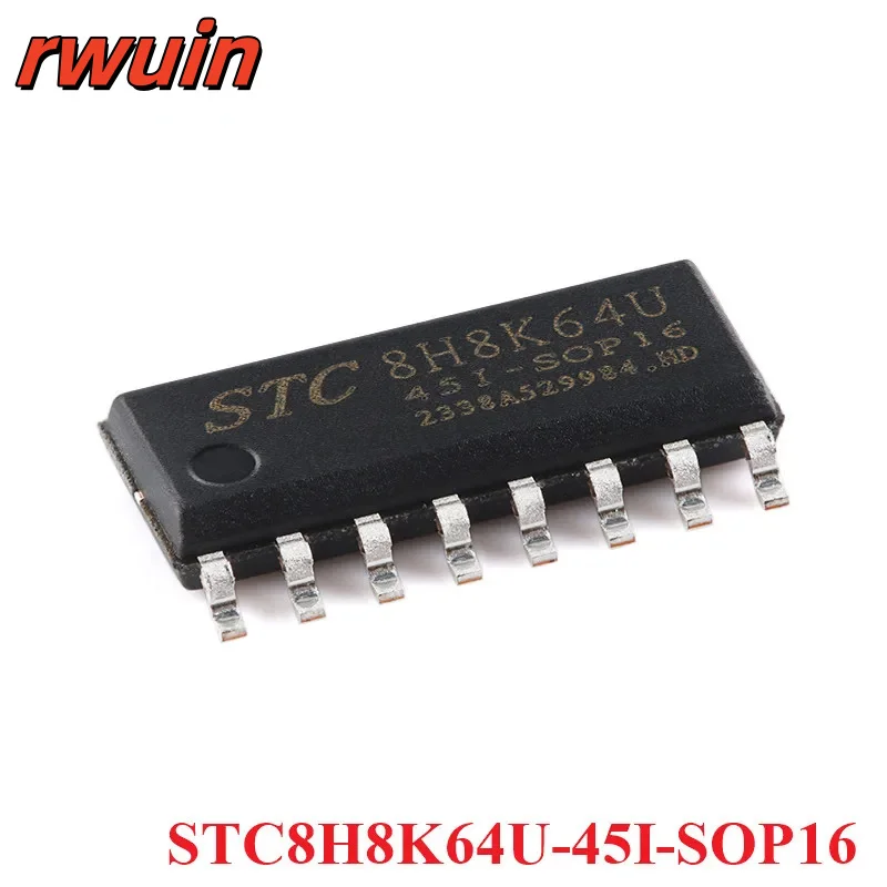 20Pcs/1pc STC8H8K64 STC8H8K64U STC 8H8K64U STC8H8K64U-45I-SOP16 1T 8051 Microprocessor Microcontroller Chip IC New Original