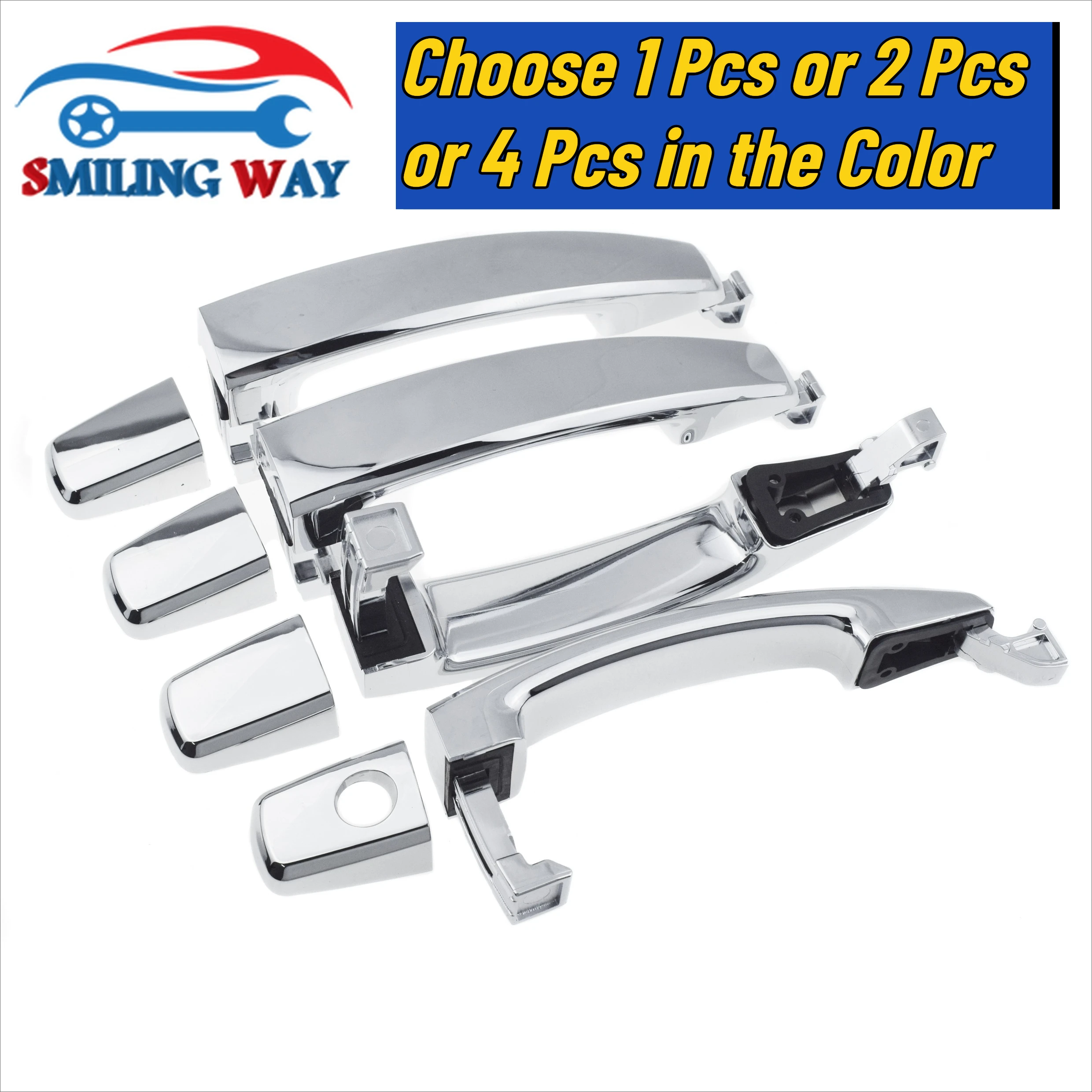 Chrome Front or Rear Left or Right Outside Exterior Door Handle