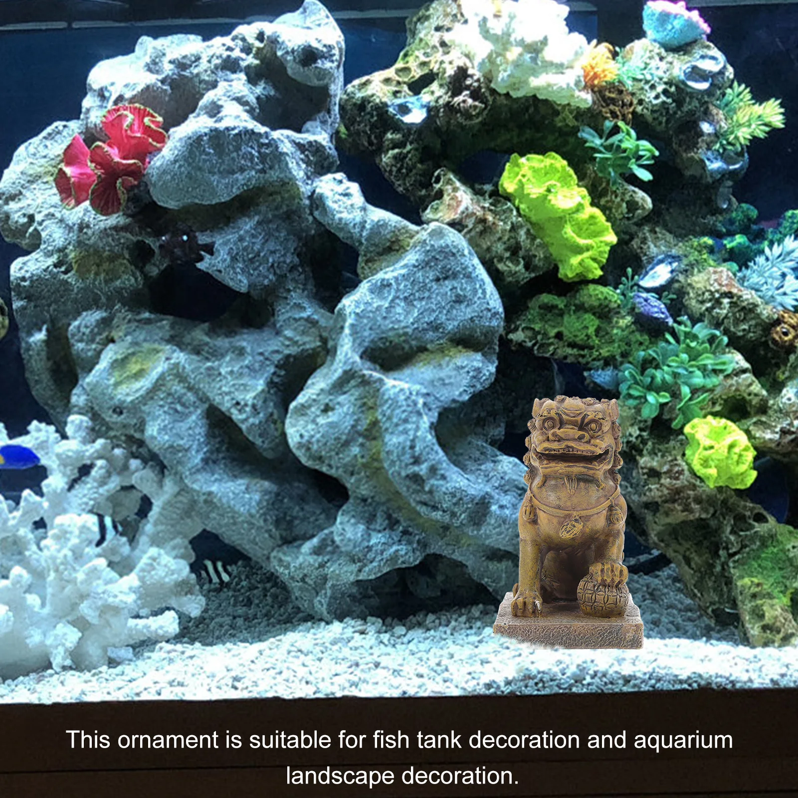 

Fish Tank Decoration Aquarium Ornament Simulation Lion Fish Tank Landscaping Decoration