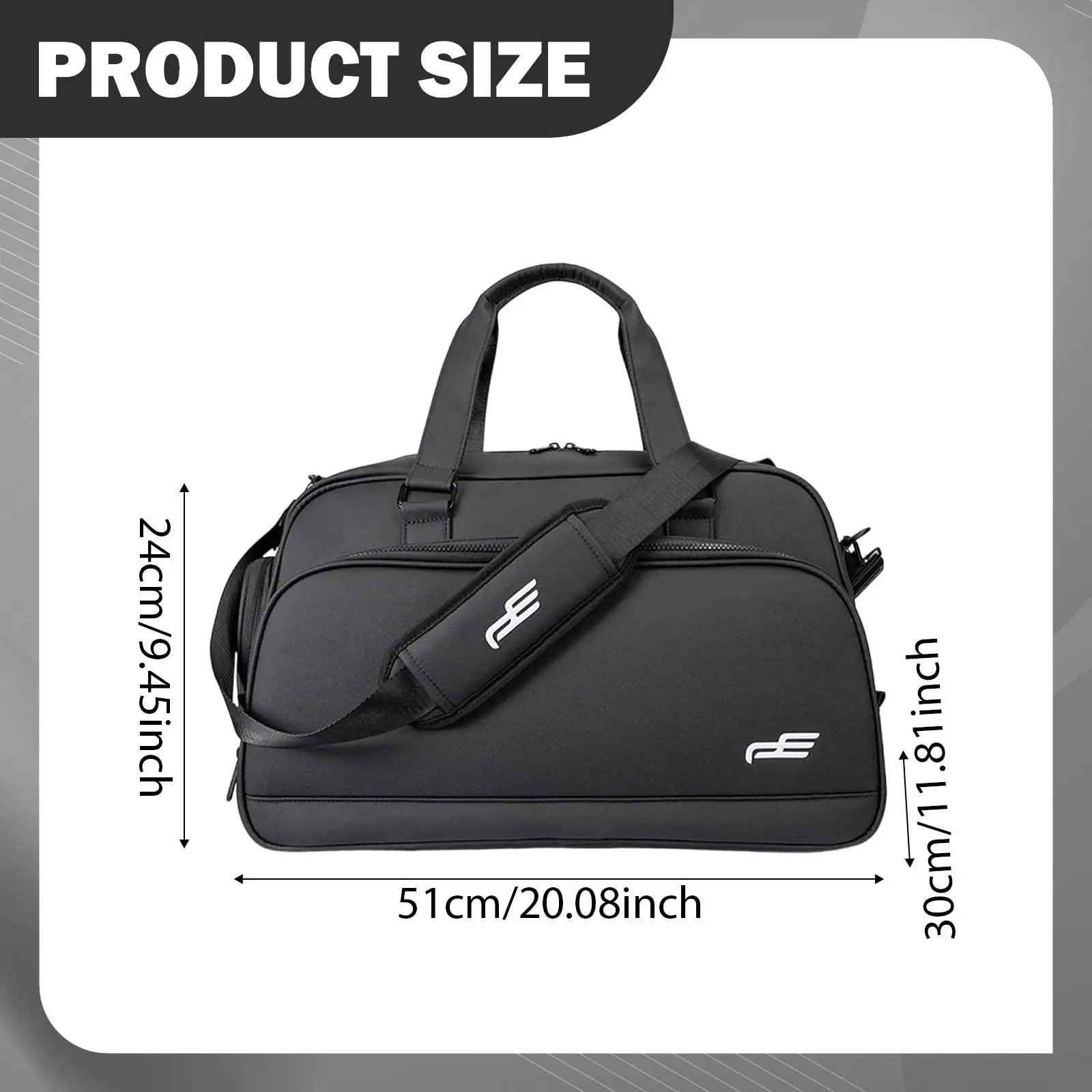 

Спортивная дорожная сумка-дафл для гольфа с отделением для обуви, сумка для спортзала, для фитнеса, путешествий, багажа, одежды и туалетных принадлежностей