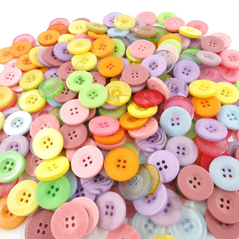 أزرار ملونة جديدة مصنوعة يدويًا يمكنك صنعها بنفسك أزرار ملونة واسعة الحواف رقيقة الحواف أزرار خبز أزرار ألوان الطالب #4