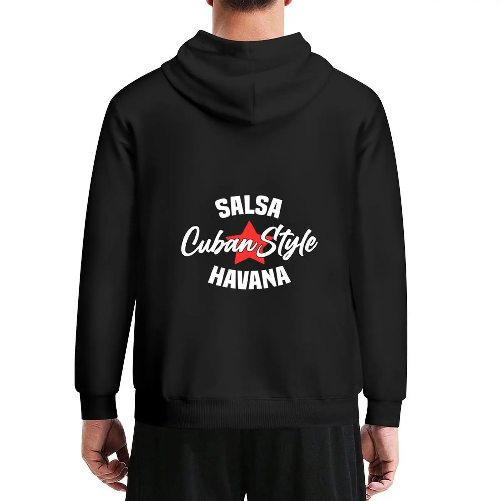 Salsa Havana estilo cubano Sudadera con capucha ropa de otoño ropa de hombre ropa de otoño coreana ropa de hombre Sudadera con capucha japonesa