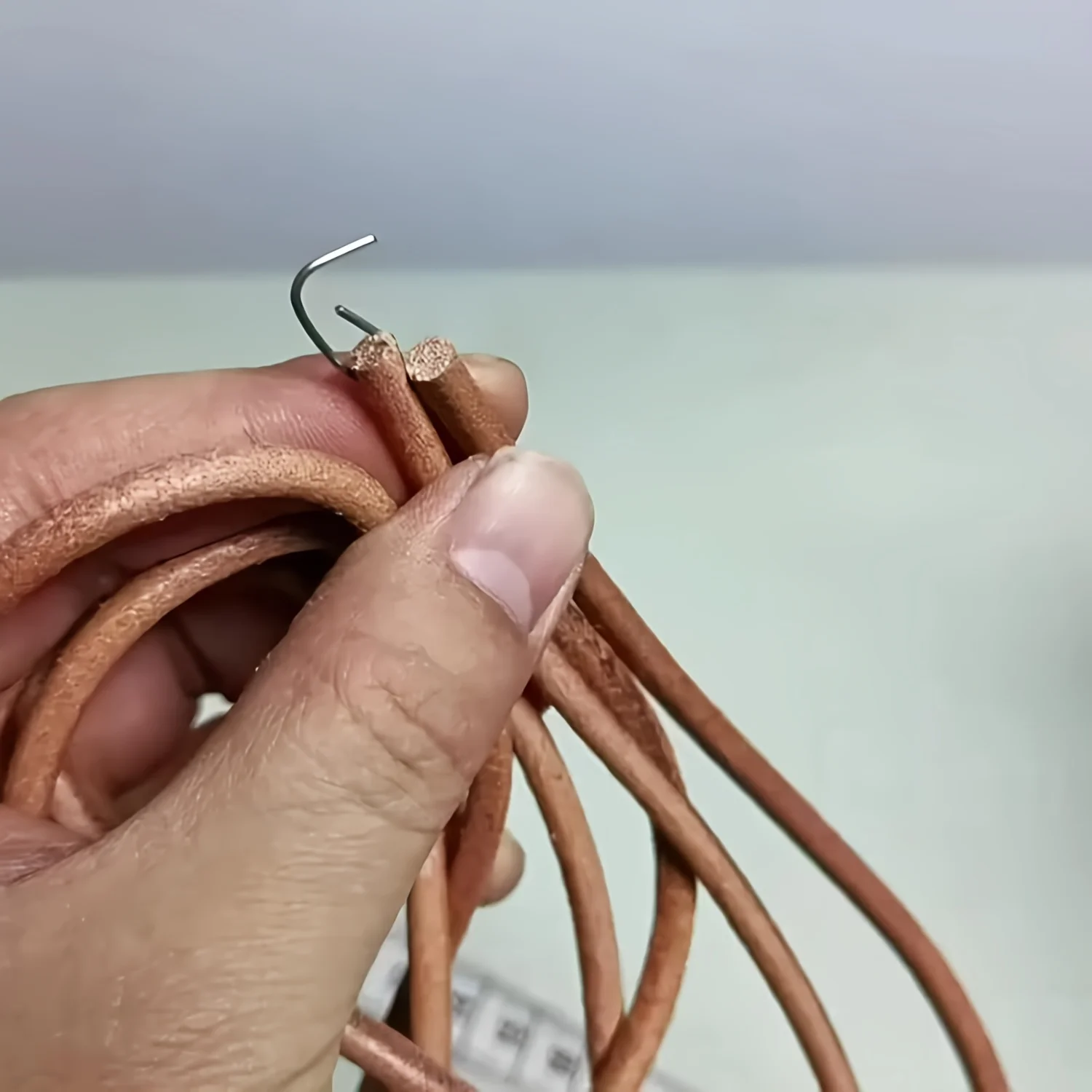 Durável Brown Cowhide Máquina De Costura, Pedal Fácil de Instalar e Substituir Adequado Para Casa Antiquada