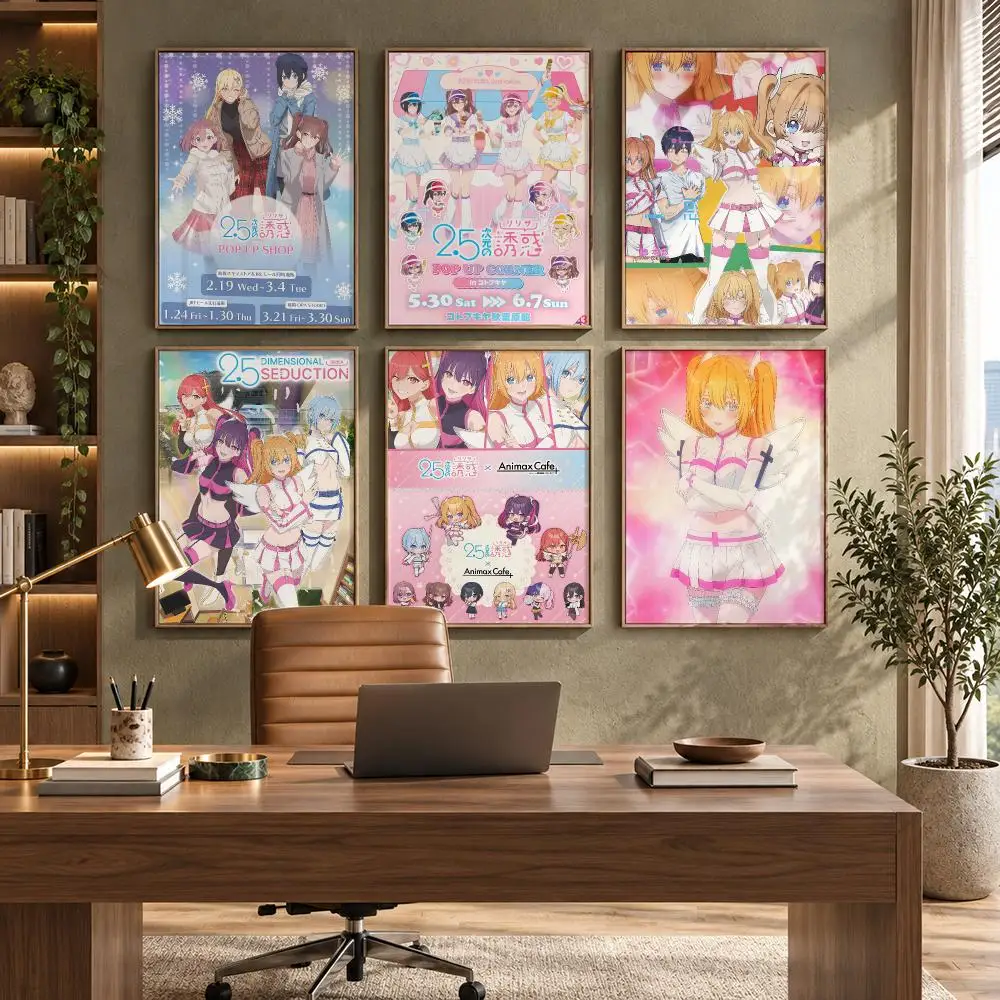 Anime 2.5 D-Dimensional Seduction Poster HD Waterproof Wall Decal for Study, Living Room & Garage, Great Gift for Fans
