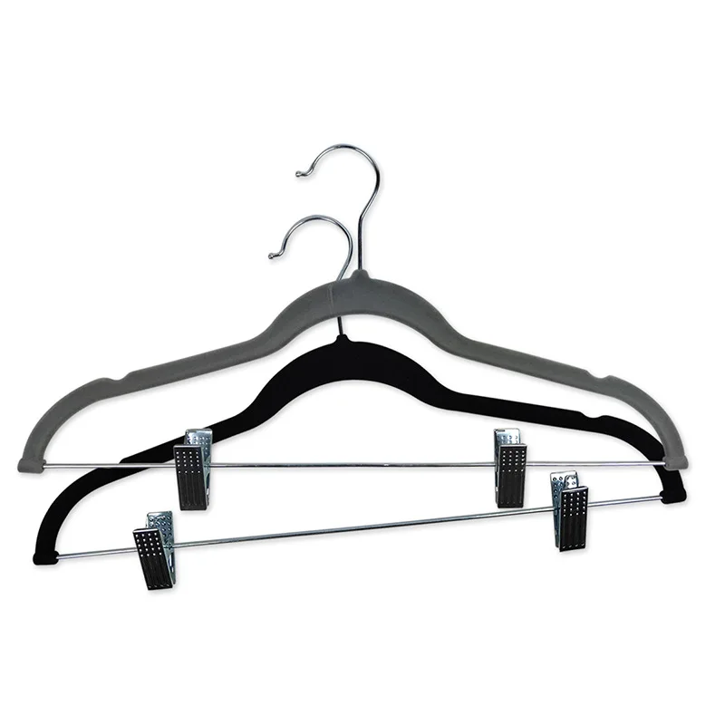 

5Sets Hangers For Clothes Pants Closet Wooden Trouser Jeans Pants Hanger Scarf Organizer Storage