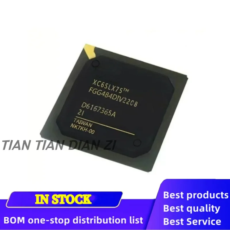 1pcs/lot XC6SLX75FGG484 XC6SLX75-2FGG484I XC6SLX75-3FGG484I FBGA-484 ic chips in stock