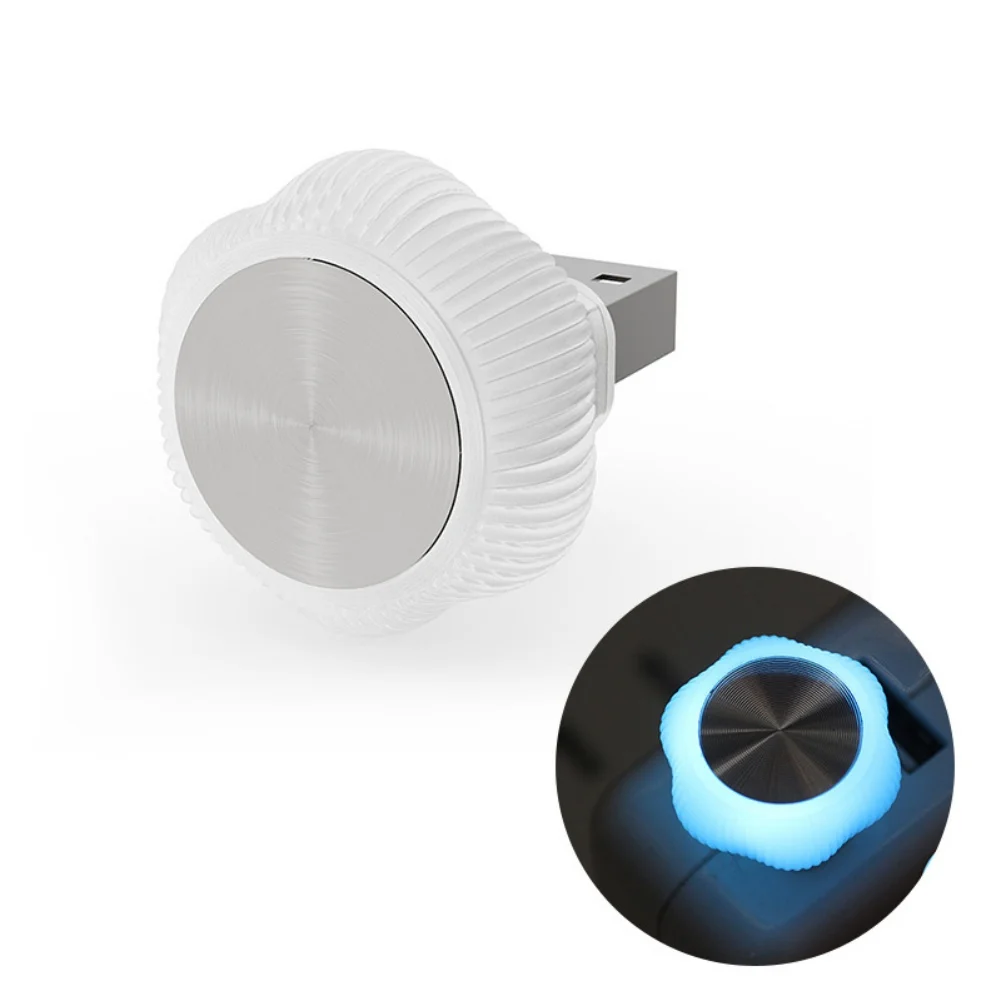 

USB автомобильный светодиодный цветок атмосферный светильник многоцветное окружающее освещение для украшения интерьера автомобиля не требуется проводка