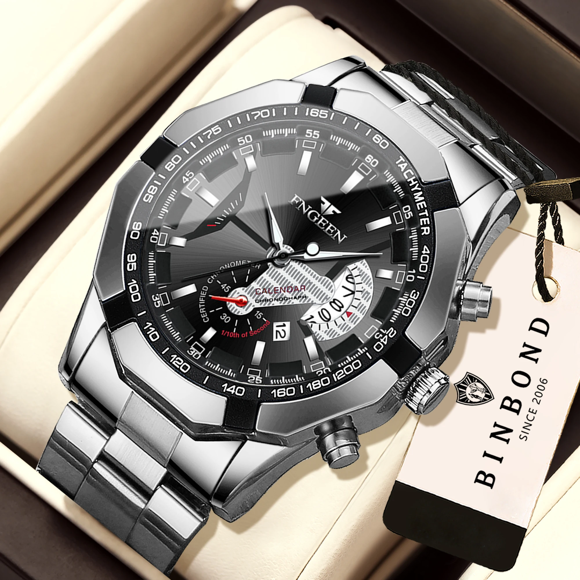 BINBOND Orginal Quartz Wristwa - Cartier Watch Tank recension och pris