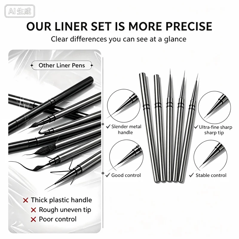 Pincel de precisión para delin - Nail Art Kaki reseña y precio
