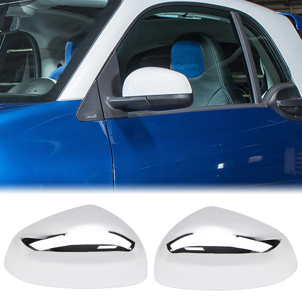 

Чехол для зеркала заднего вида с хромированным боковым крылом для Mercedes-Benz Smart Fortwo 453 2015 2016 2017