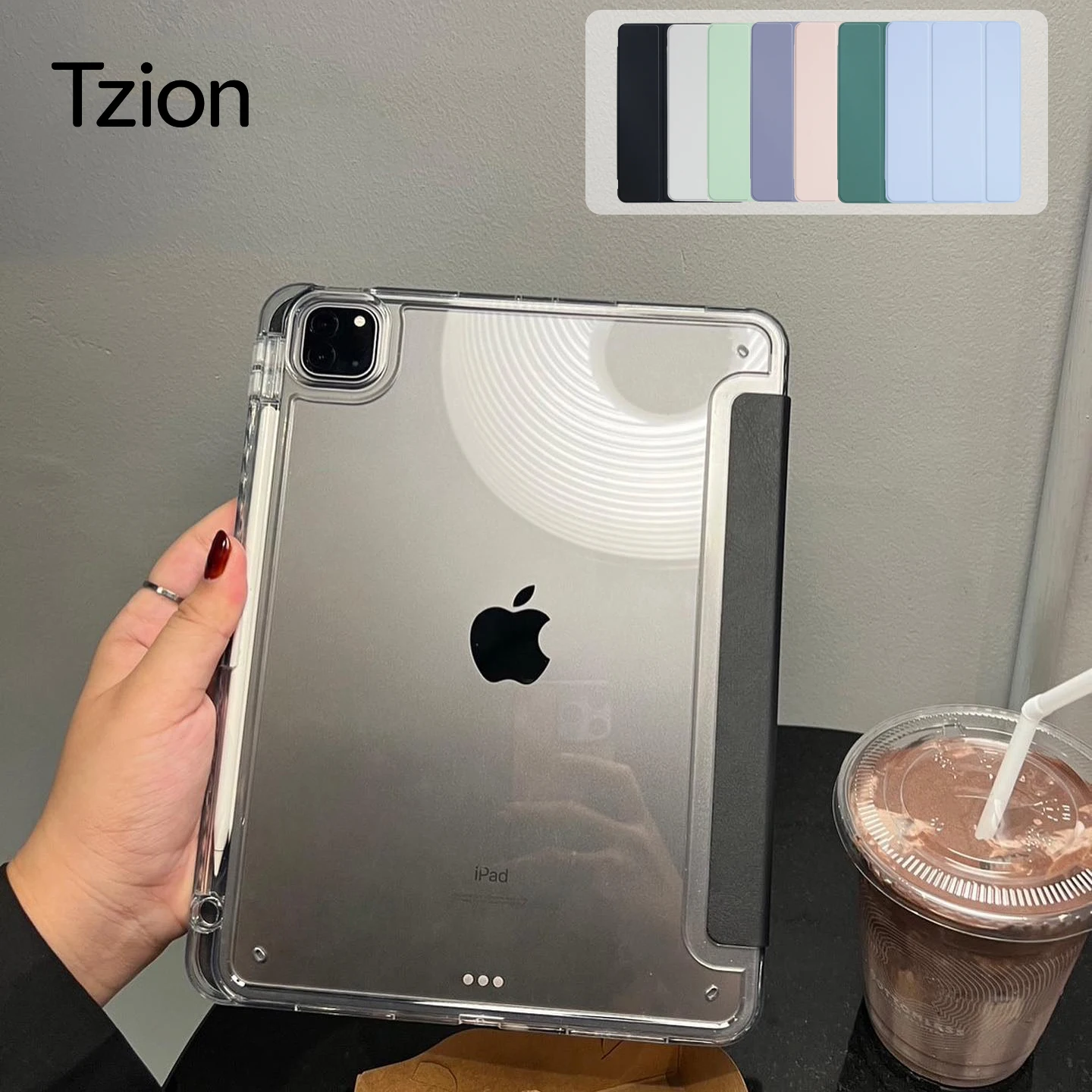 Case for iPad Mini Air Pro 8.3 9.7 10.2 10.5 10.9 11 12.9 13 11th 10th 9th 8th 7th 6th 5th Slim Shockproof Full-Cover Soft Case