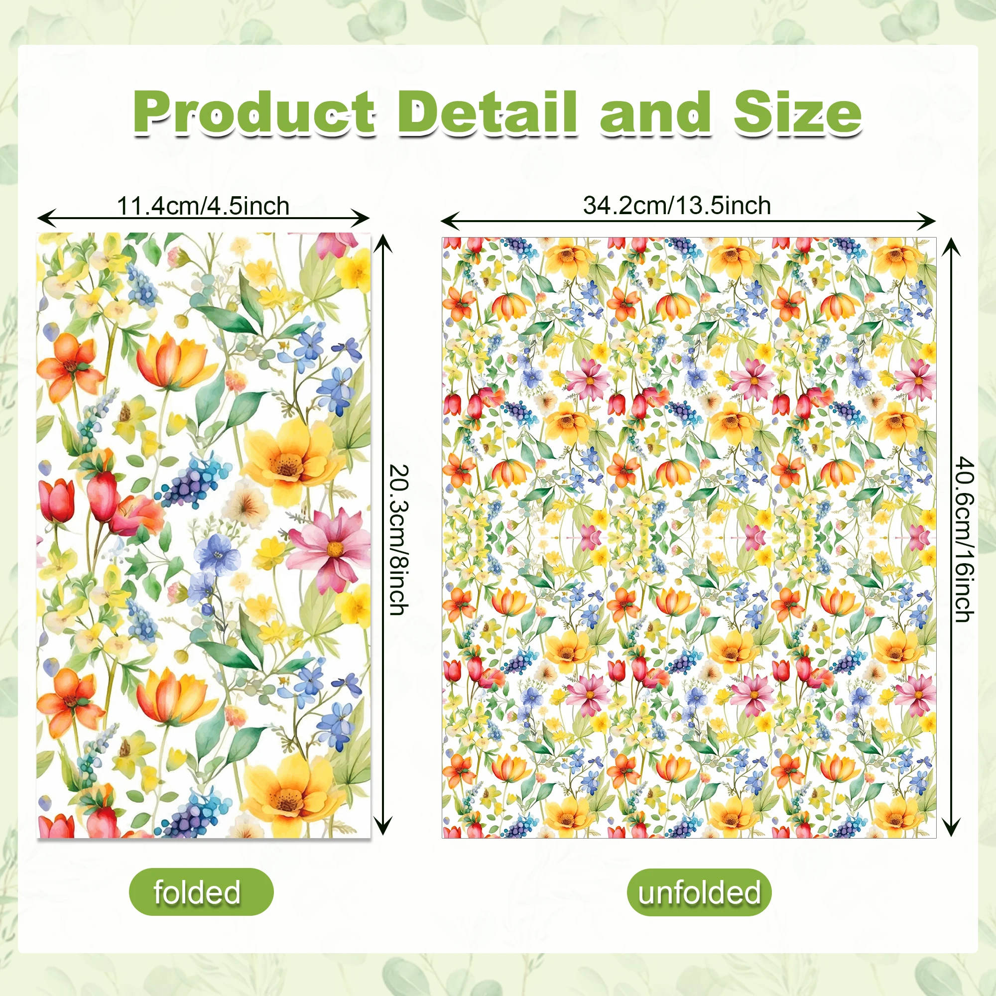 60pcs Disposable Paper Napkins Bright Multicolor Spring Flower Print Guest Towels Bridal Shower Brunch Table Supplies