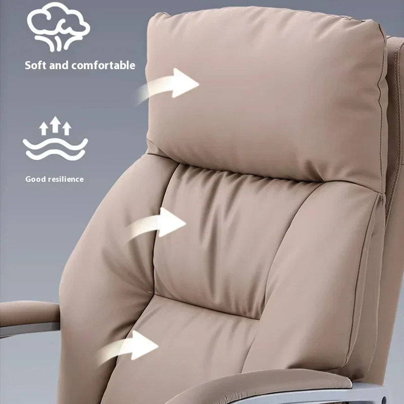 Headrest Boss Chair 7-Point Vibrating Wheels Rollerblade Lumbar Support Electric Footrest Cadeira De Escritorio Office Furniture