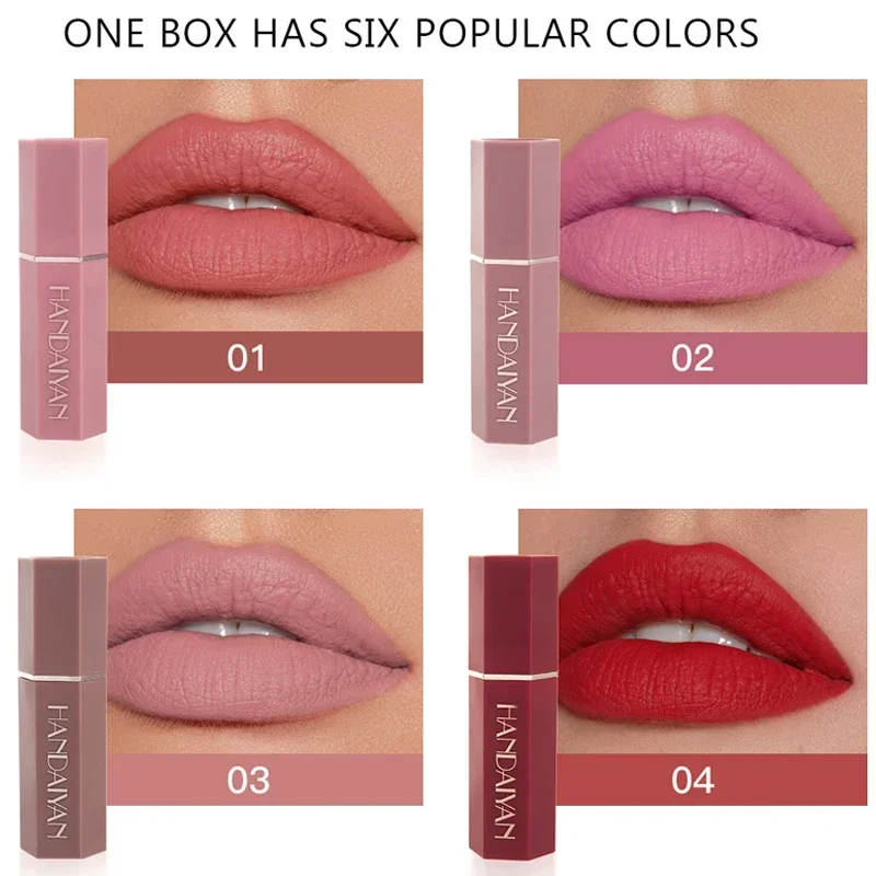 Velvet Matte Lip Gloss Lip Tint Combo Waterproof Long-wear Liquid Lipstick Lip Colour Lips Makeup Women Cosmetics Maquillaje NEW